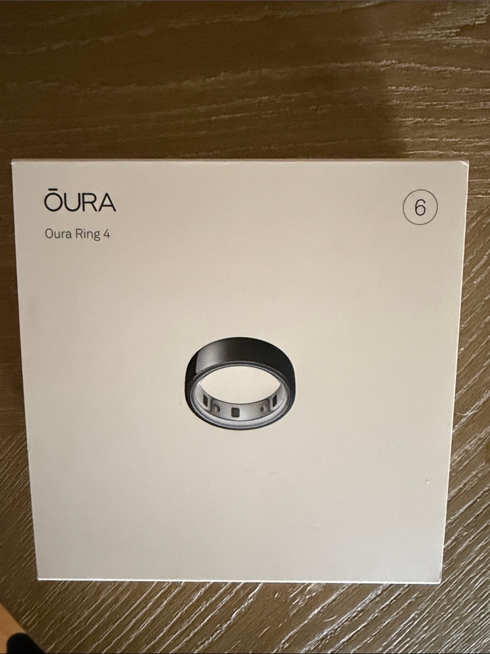 Oura Ring 4 Black Smart Ring (Size 6)